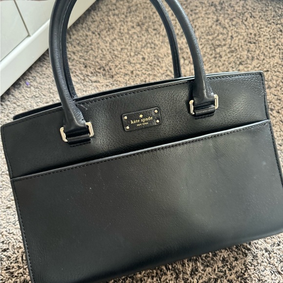 Kate Spade Grove Street Small Caley Leather Satchel - Black - Picture 1 of 6